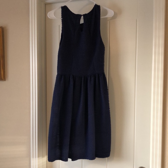 Bordeaux (Anthropologie), Size M, Above the Knee, Blue-Purple Dress - Picture 5 of 6